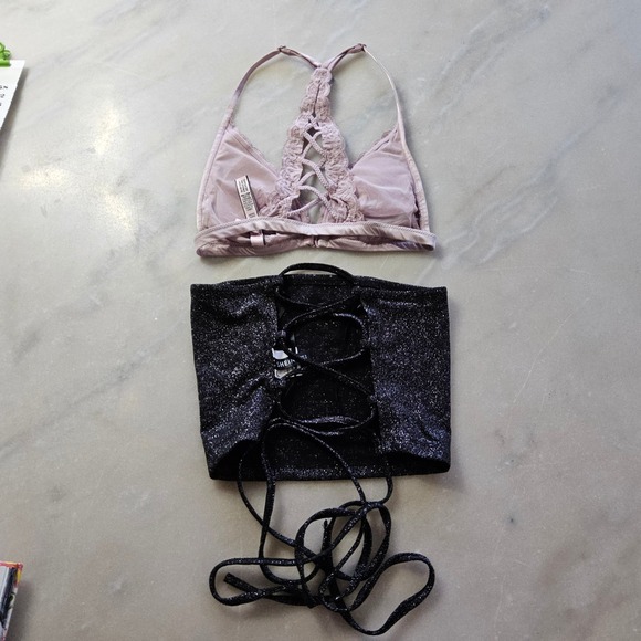 Shein Victoria's Secret PINK XS Crop Top Bralette Bundle - Picture 4 of 9